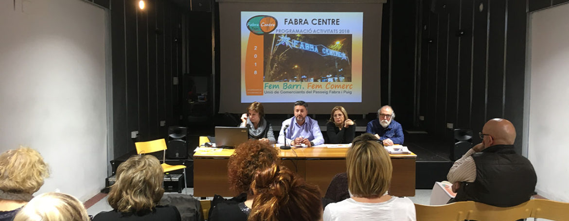 Presentaci del programa d'activitats Fabra Centre 2018