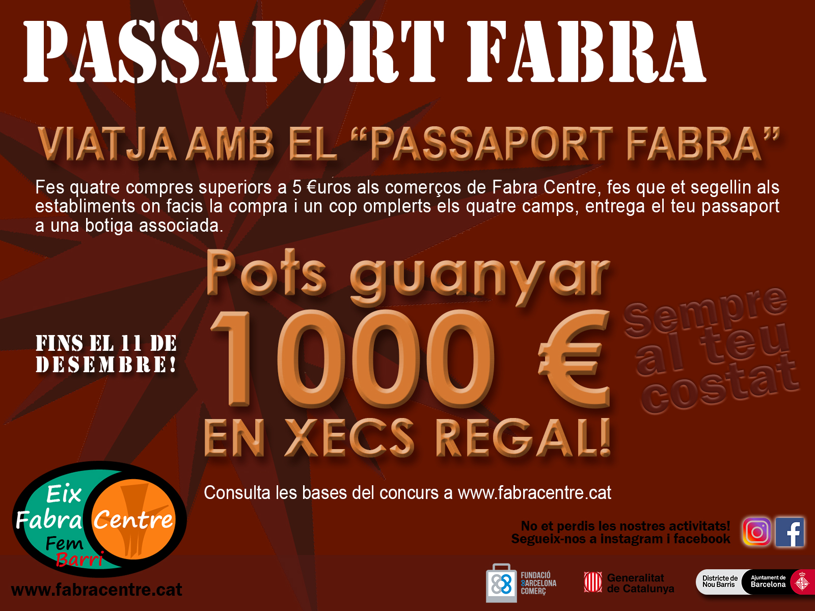 Para viajar por Fabra Centre... necesitas pasaporte!