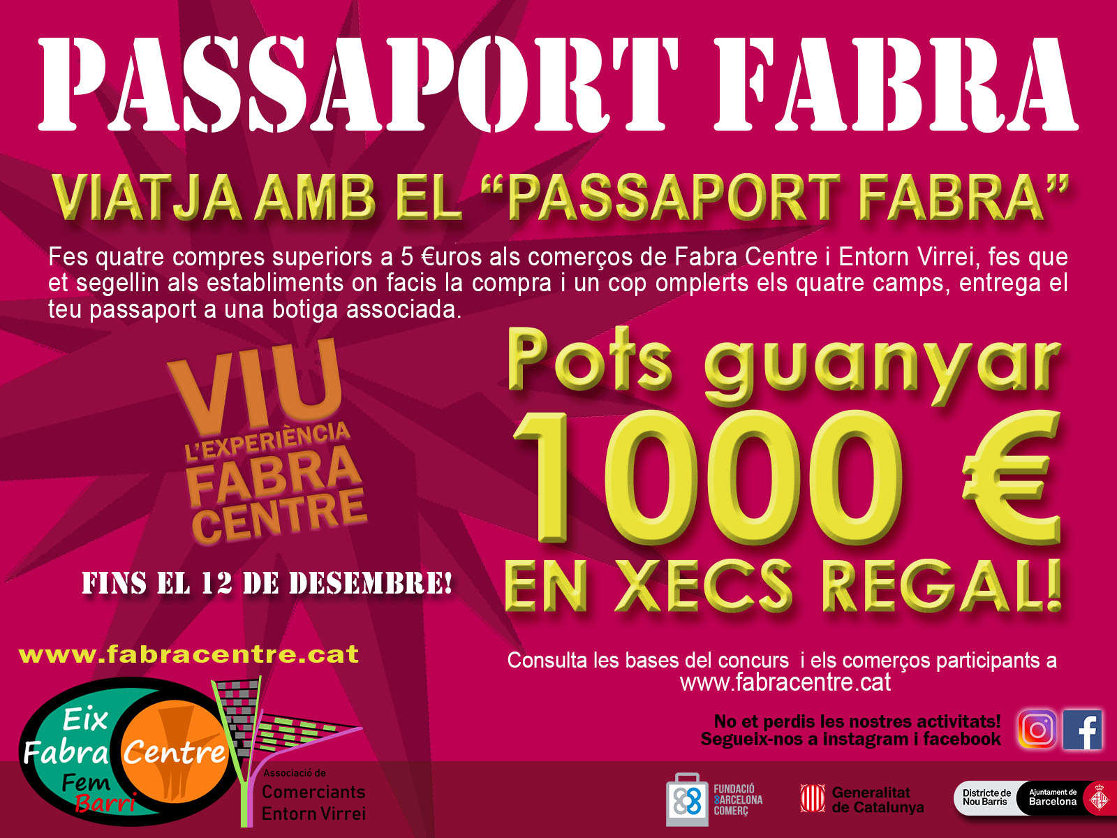 Passaport Fabra, para viajar por las tiendas de Fabra i Puig