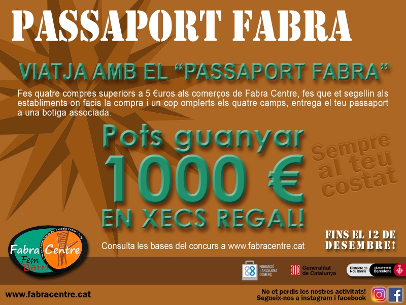 Prepara't a viatjar altre cop amb el Passaport Fabra