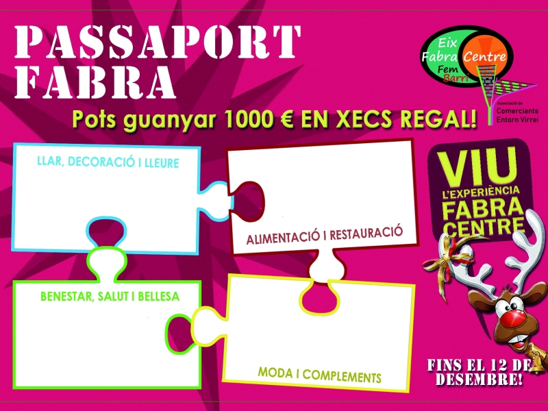 Passaport Fabra, para viajar por las tiendas de Fabra i Puig (1)