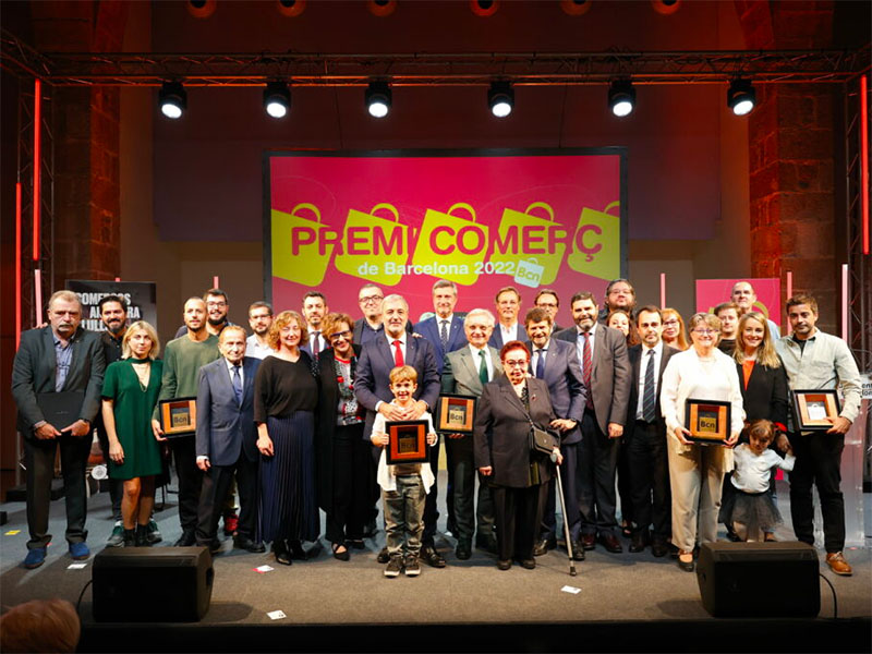 Los Premios Comerç de Barcelona reconocen la labor de los mejores establecimientos de la ciudad este 2022